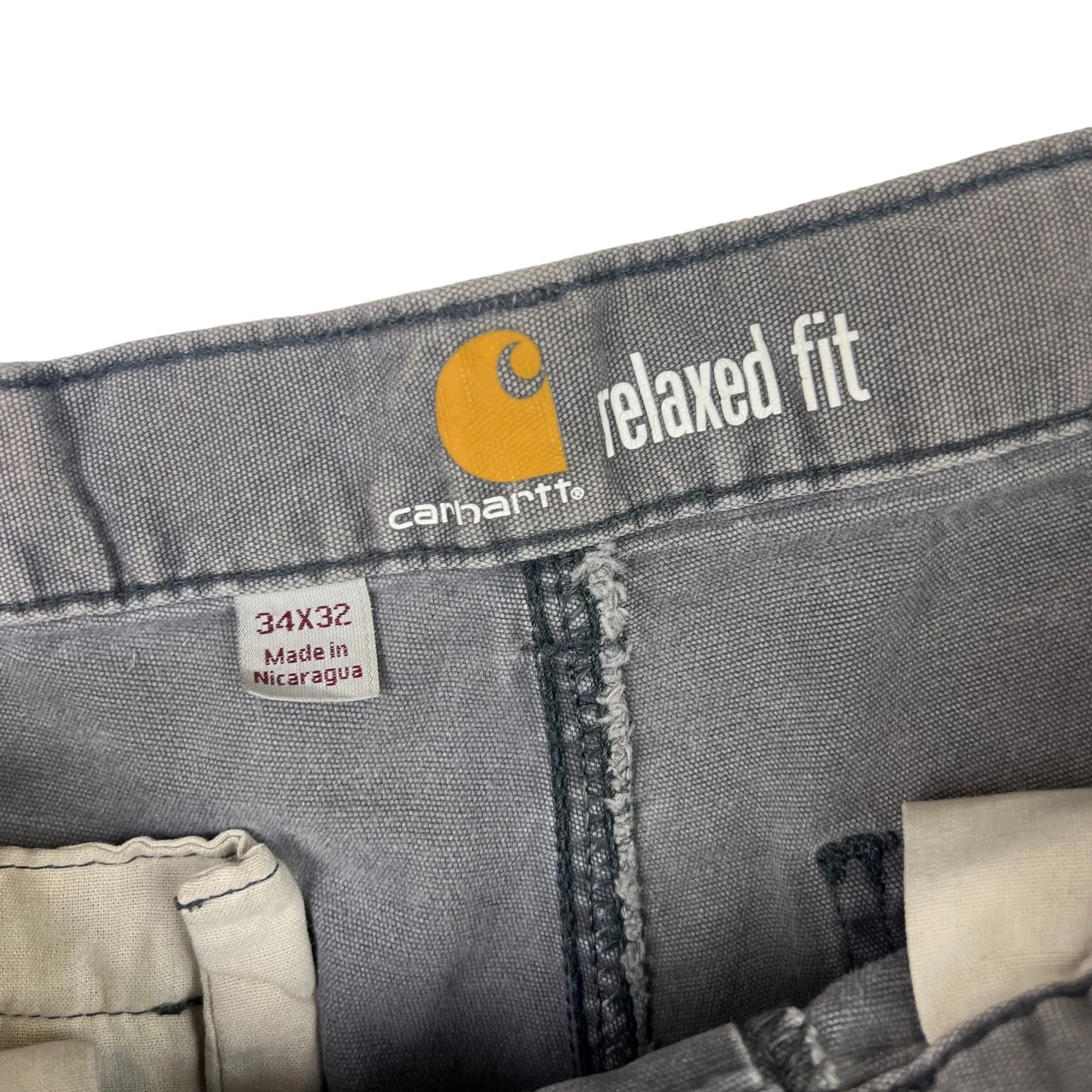 Carhartt Relaxed Fit Workwear Carpenter Utility Trousers Grey