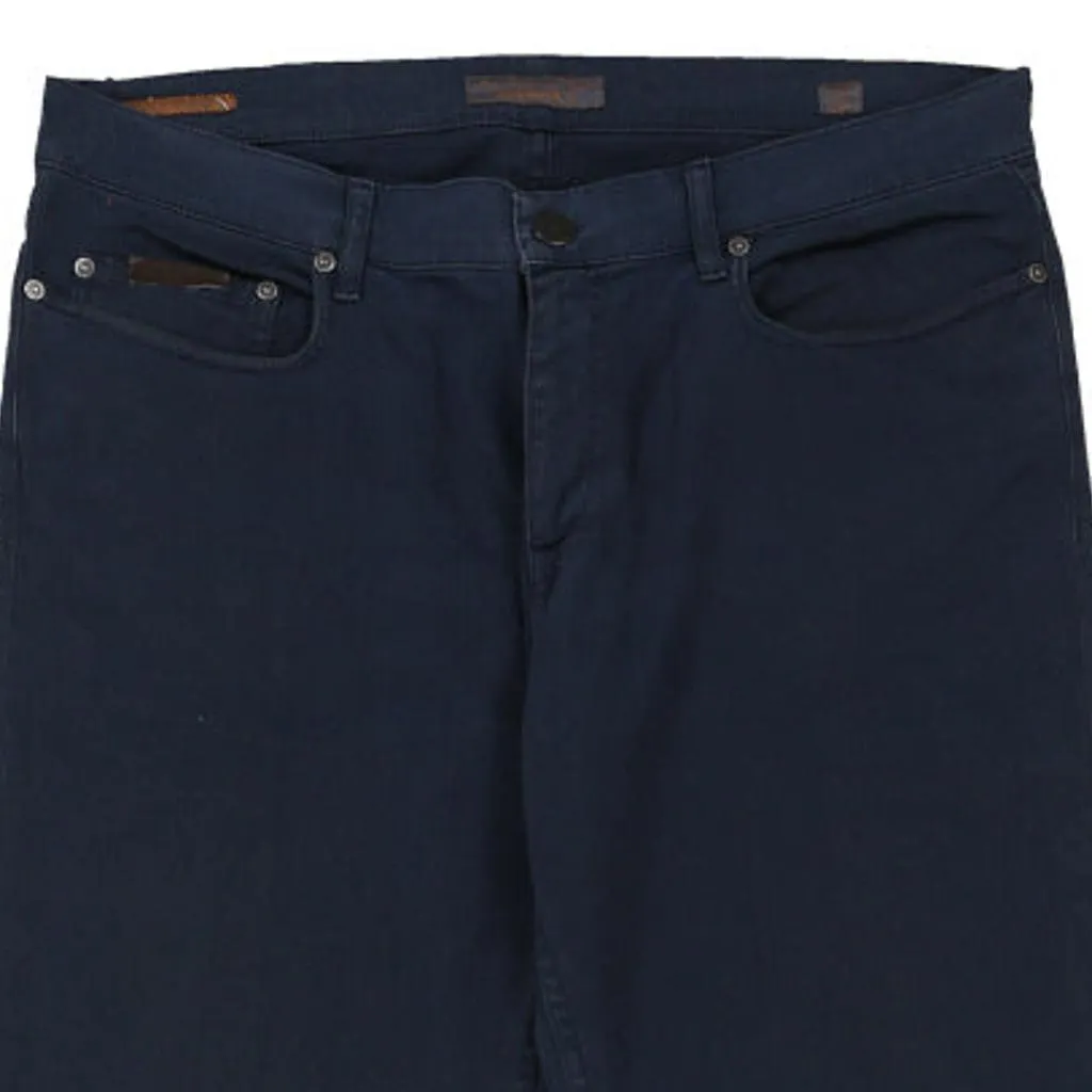 Casucci Trousers - 36W 33L Navy Cotton