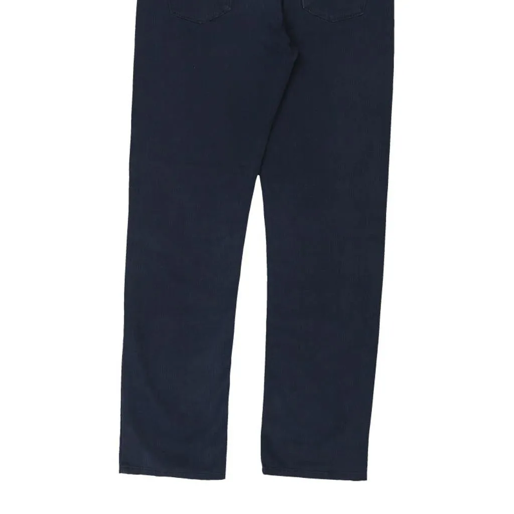 Casucci Trousers - 36W 33L Navy Cotton