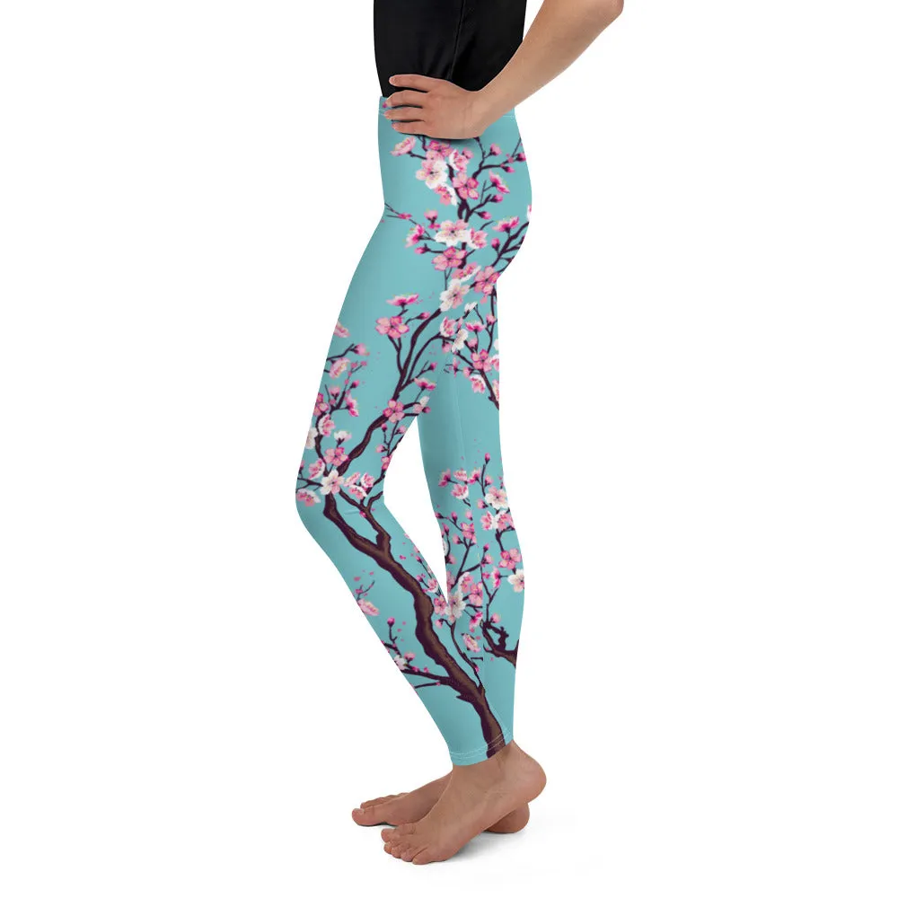 Cherry Blossom Youth Leggings