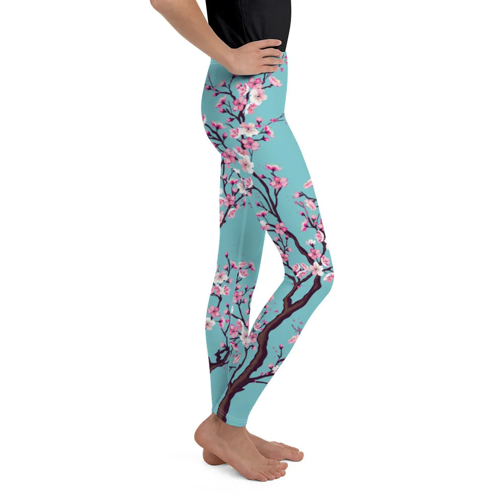 Cherry Blossom Youth Leggings