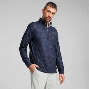 Cloudspun Camo Men's Golf 1/4 Zip Pullover | Deep Navy | PUMA SHOP ALL PUMA | PUMA 