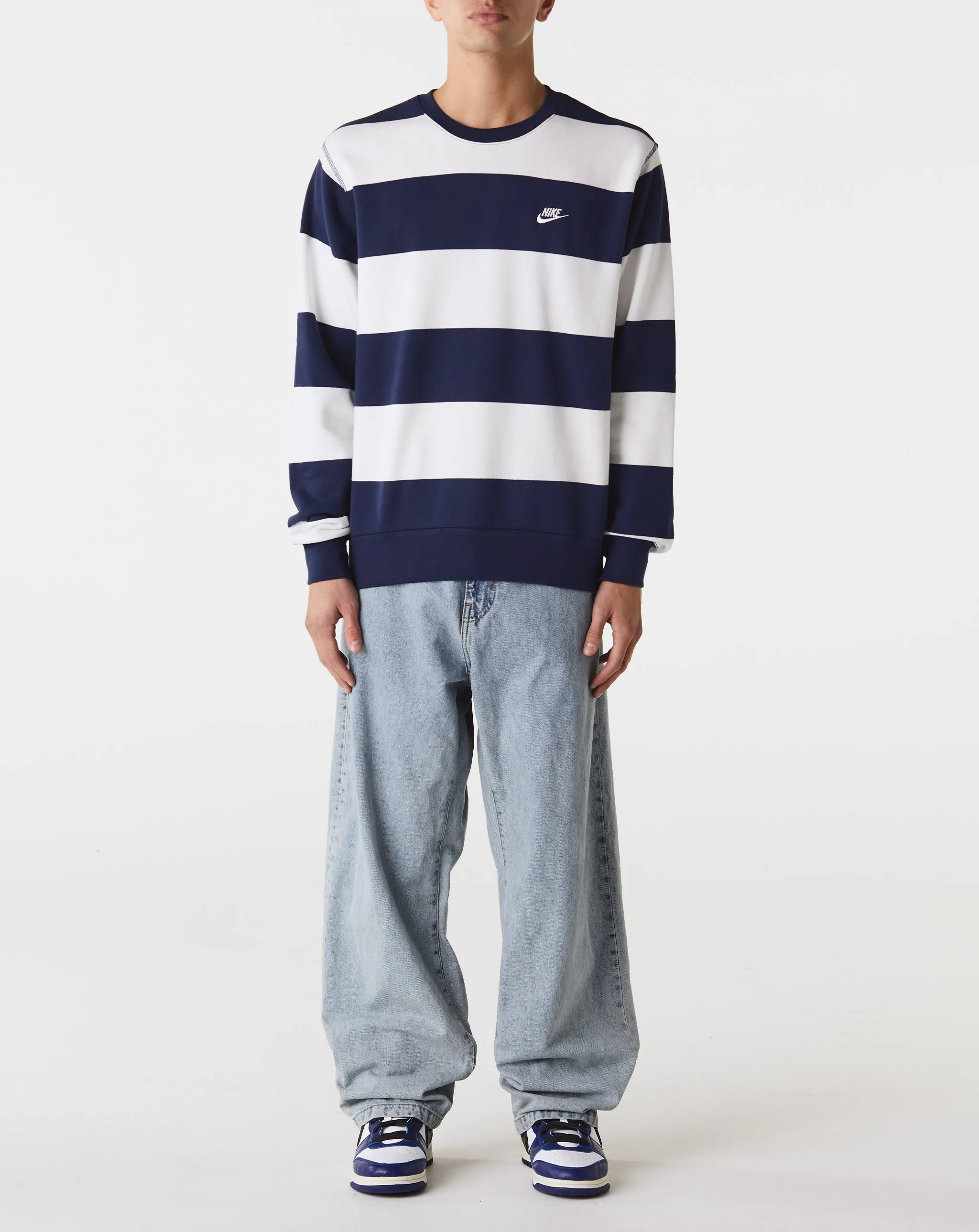 Club Fleece Striped Crewnck