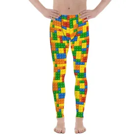 Colorful Blocks Men's Leggings