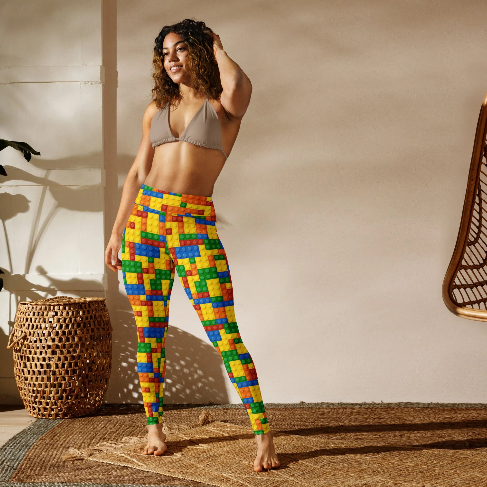 Colorful Blocks Yoga Leggings