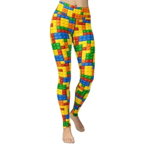 Colorful Blocks Yoga Leggings