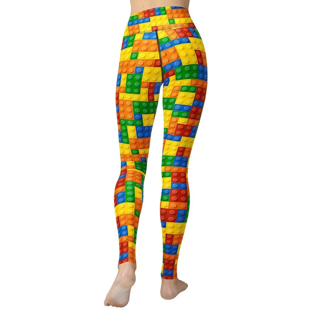 Colorful Blocks Yoga Leggings