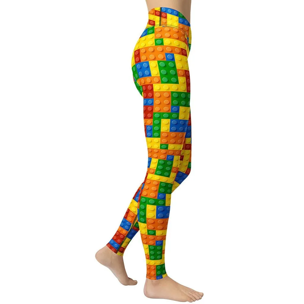 Colorful Blocks Yoga Leggings