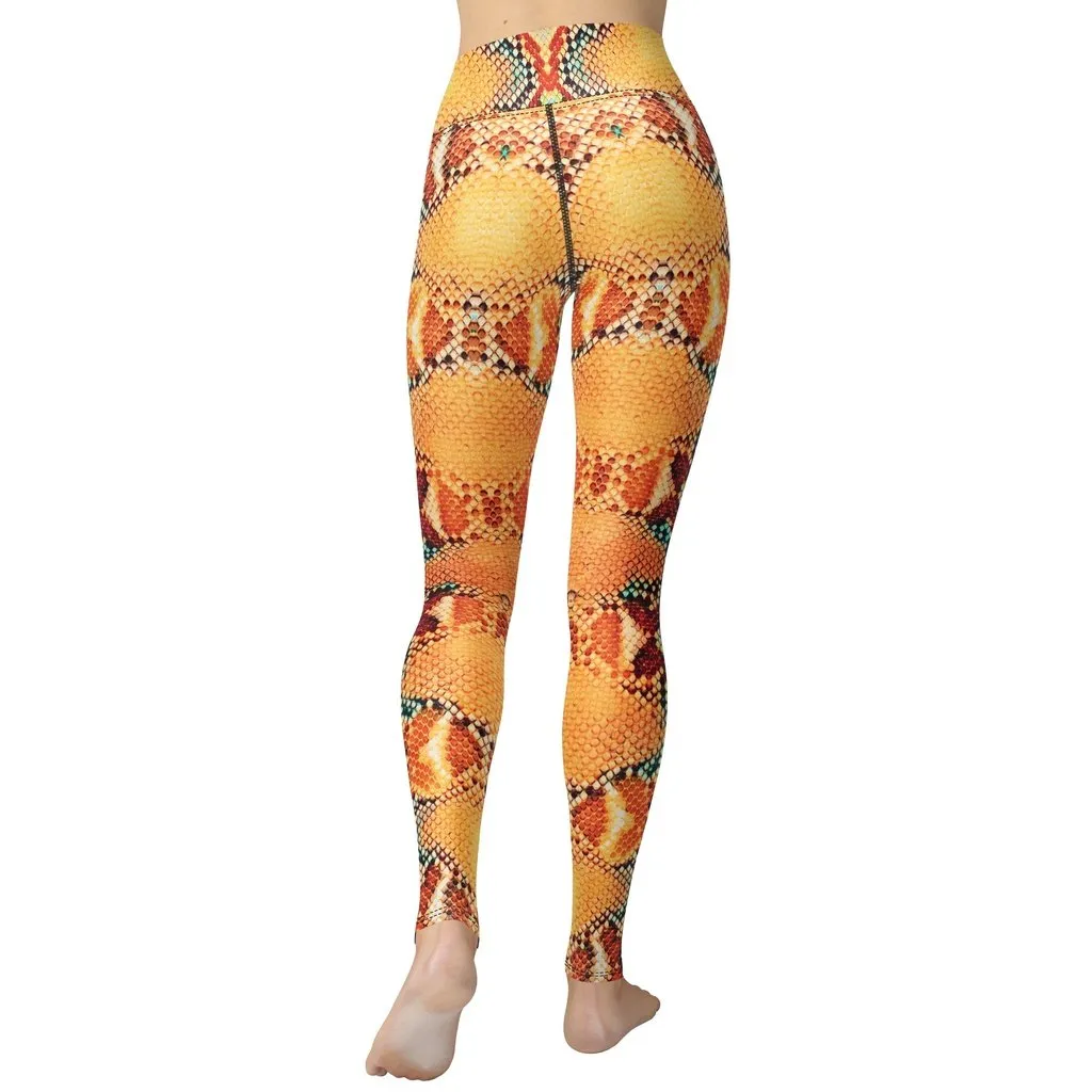 Colorful Snake Pattern Yoga Leggings