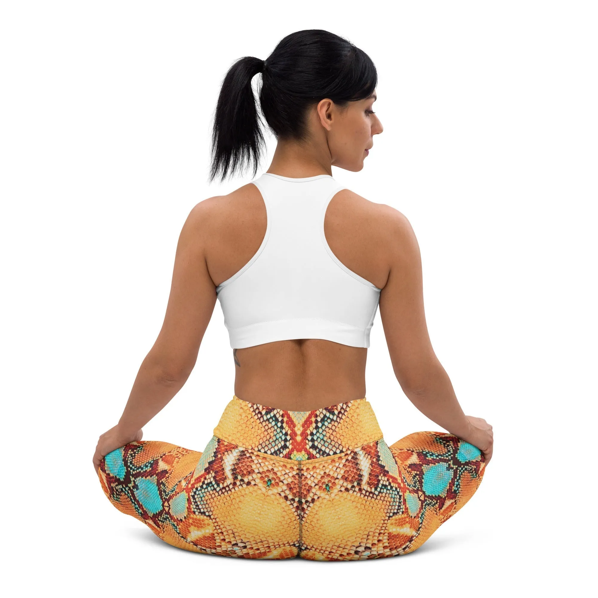 Colorful Snake Pattern Yoga Leggings