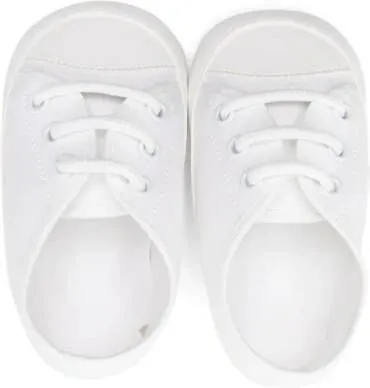 Colorichiari contrasting-toecap twill sneakers White