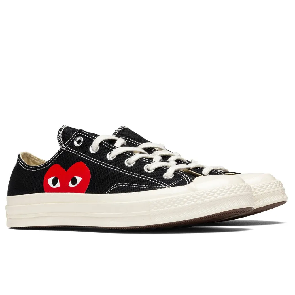 CONVERSE X COMME DES GARCONS PLAY ALL STAR CHUCK '70 OX - BLACK AZ-K111-001-1