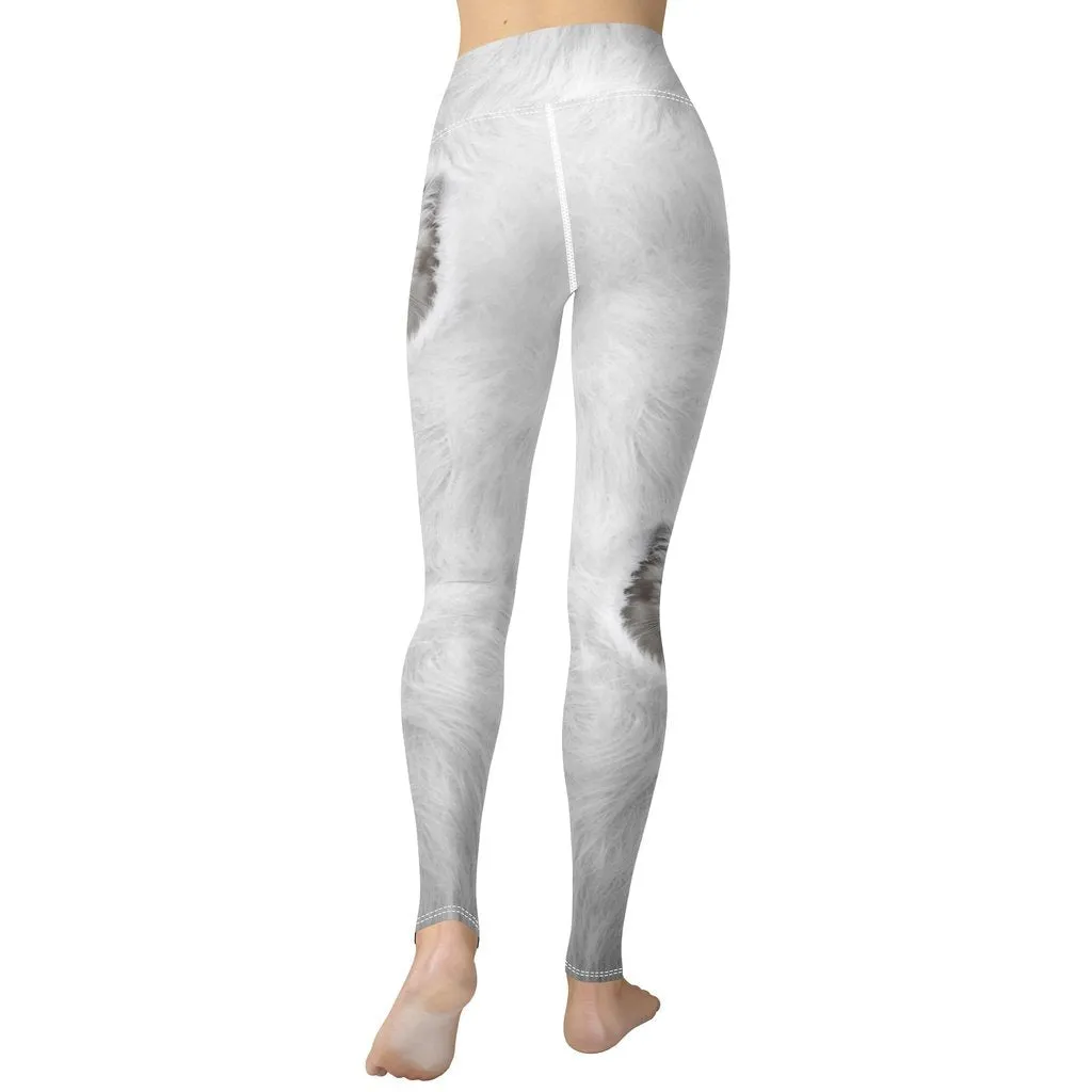 Cute Cozy Cat Yoga Leggings