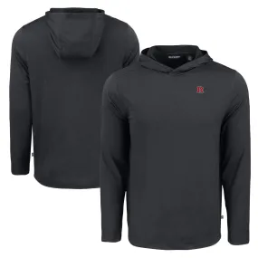 Cutter & Buck Rutgers Scarlet Knights Black Coastline Epic Comfort Eco Recycled Long Sleeve Hoodie T-Shirt