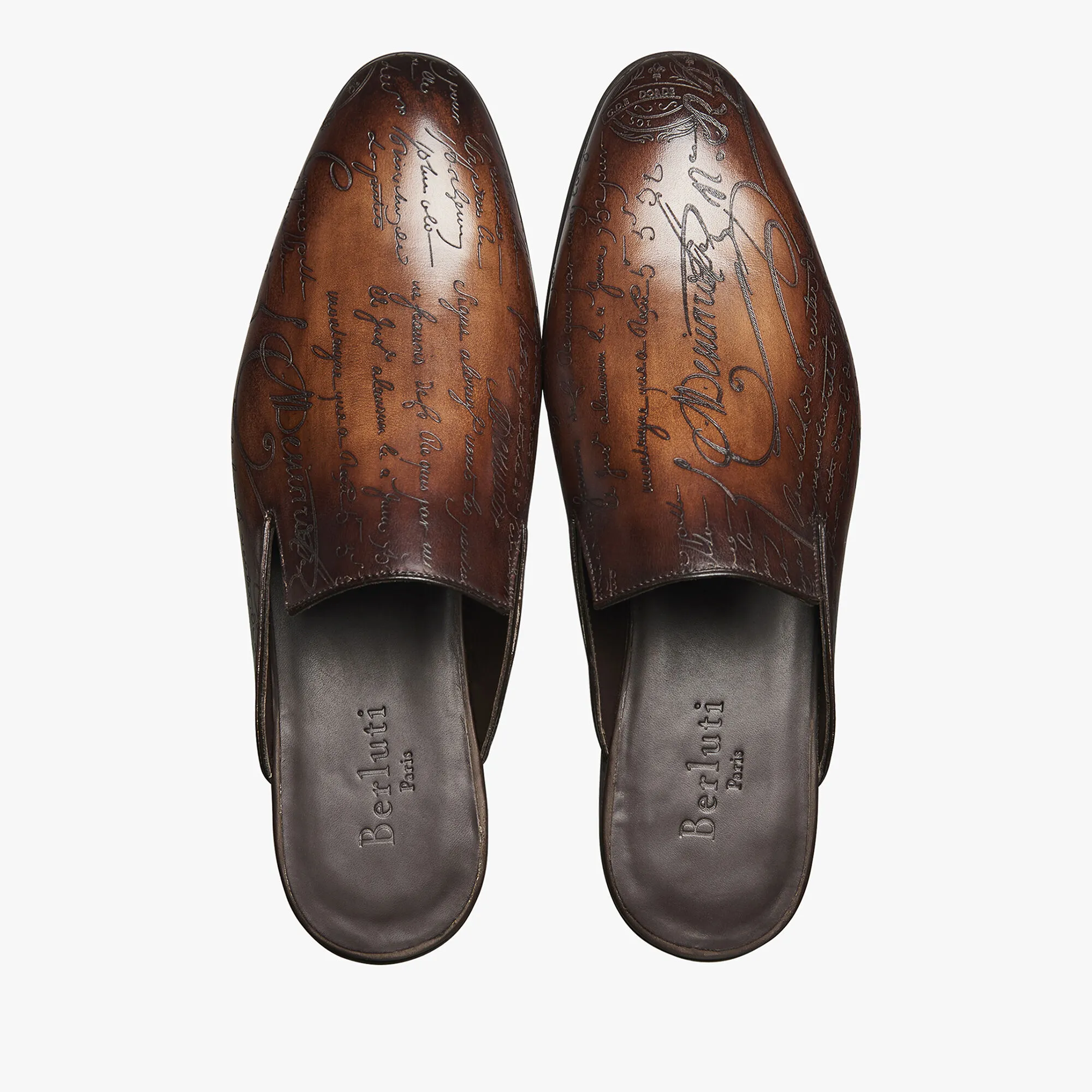 Cyrus Scritto Leather Slipper