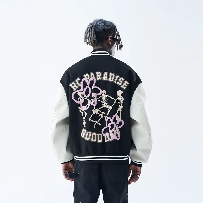 Dancing Skeleton Varsity Jacket