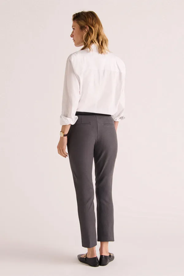 Devernois PLUVIER88 GREY STRETCH COTTON 7/8 TROUSERS