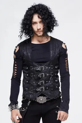 Devil Fashion - Punk Buckle Vest WT03401 | Dark Ages