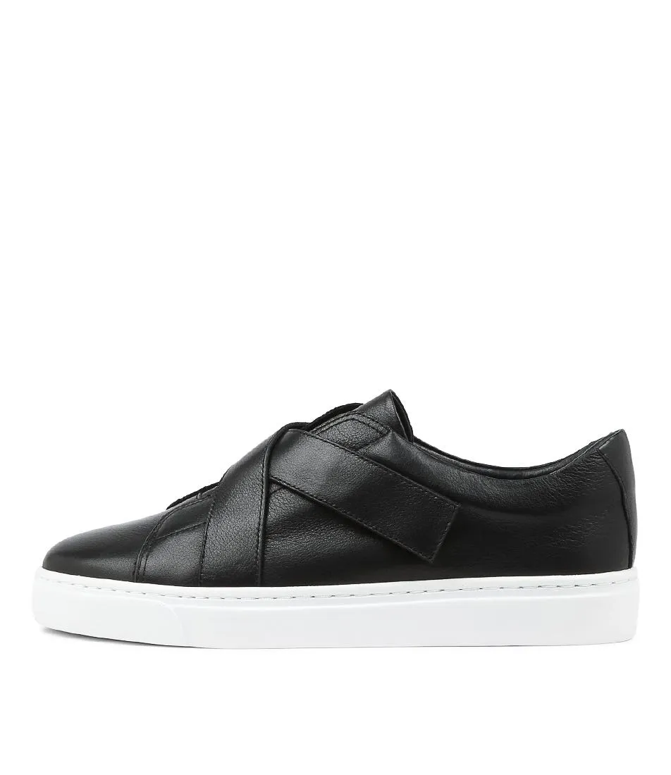 DIANA FERRARI Odelia Black Leather Sneakers