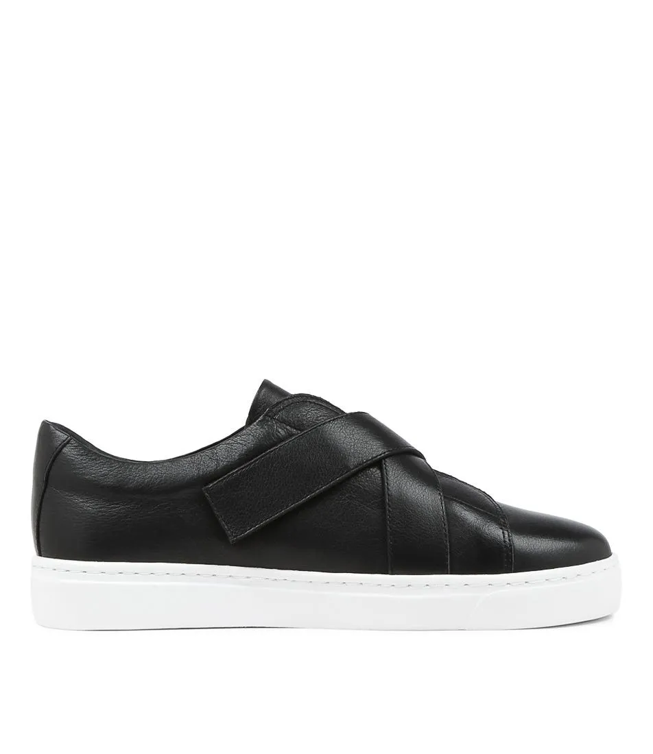 DIANA FERRARI Odelia Black Leather Sneakers