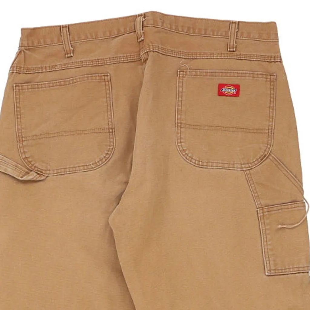 Dickies Carpenter Trousers - 37W 30L Brown Cotton