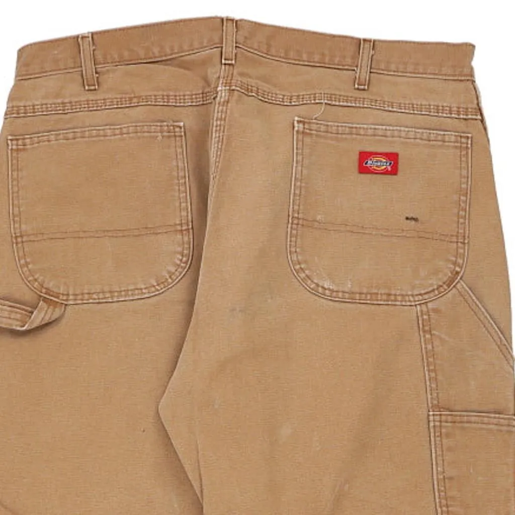 Dickies Carpenter Trousers - 38W 30L Brown Cotton