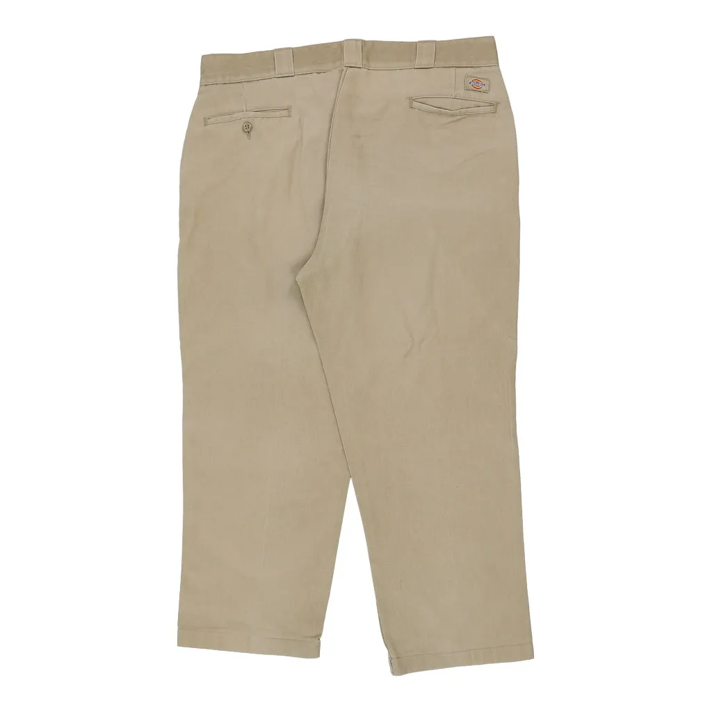 Dickies Trousers - 38W 27L Beige Cotton Blend