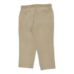 Dickies Trousers - 38W 27L Beige Cotton Blend