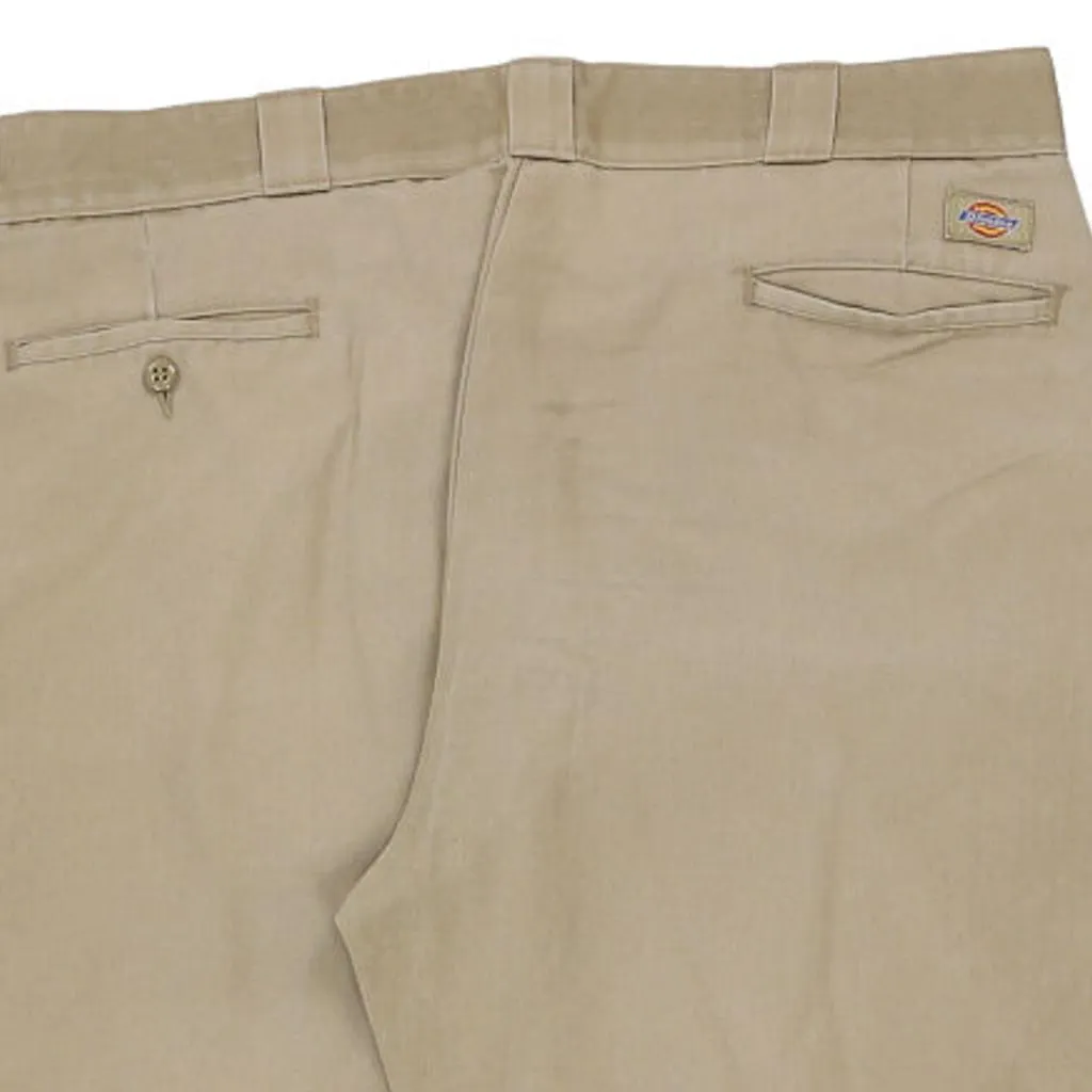 Dickies Trousers - 38W 27L Beige Cotton Blend