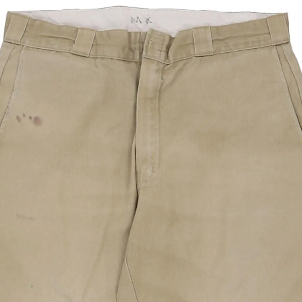 Dickies Trousers - 38W 27L Beige Cotton Blend