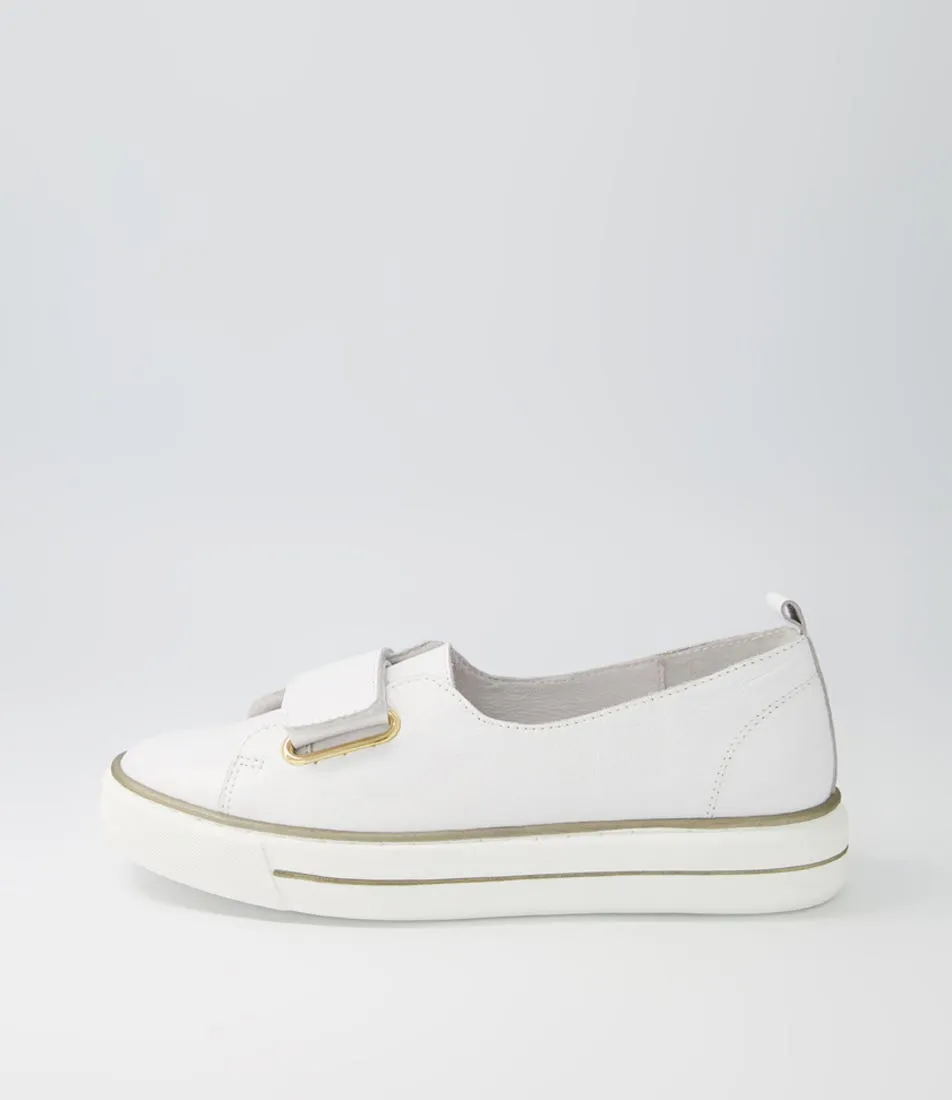 DJANGO & JULIETTE Yummie White Leather Sneakers