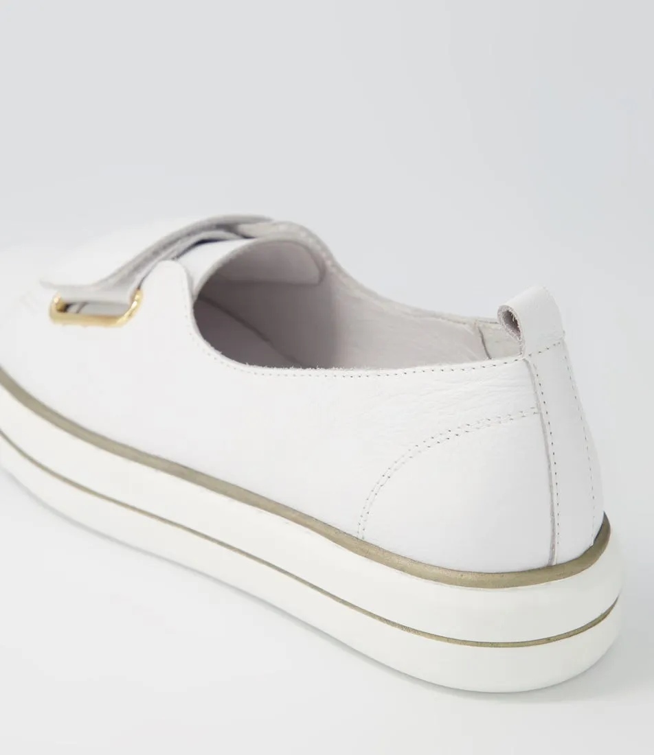 DJANGO & JULIETTE Yummie White Leather Sneakers