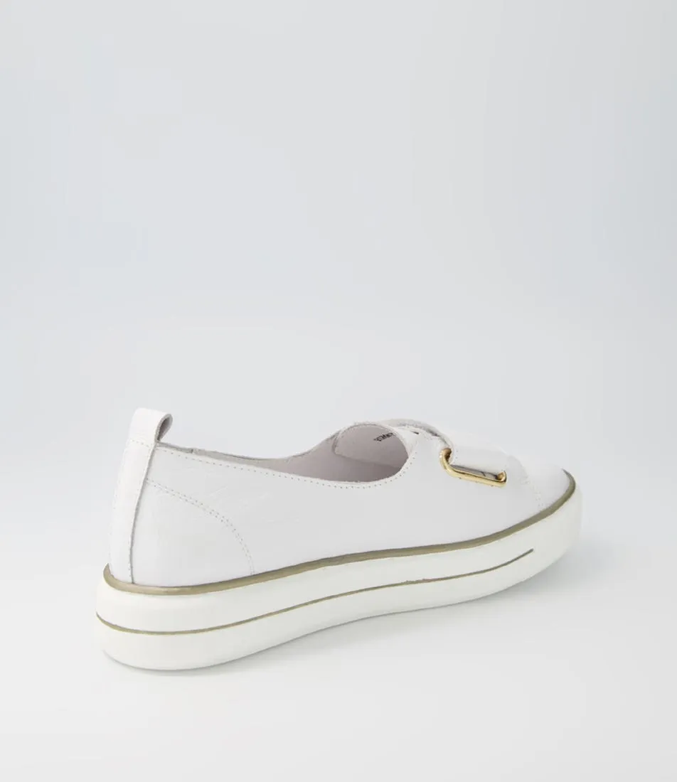 DJANGO & JULIETTE Yummie White Leather Sneakers