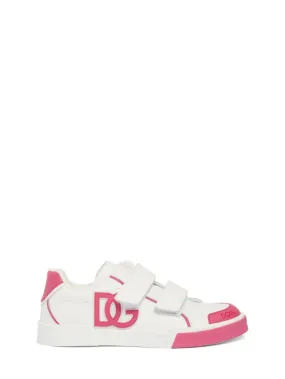 Dolce&Gabbana   Leather strap sneakers 