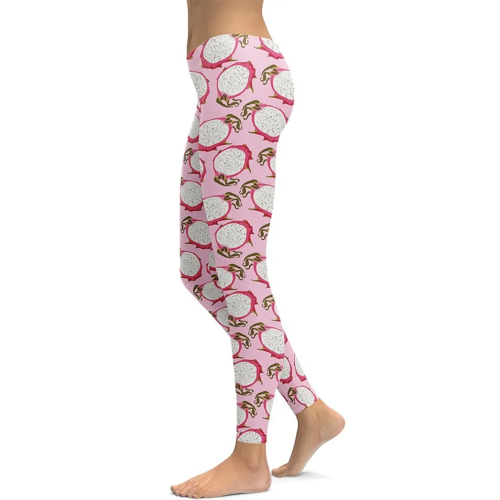 Dragon Fruit Pattern Leggings