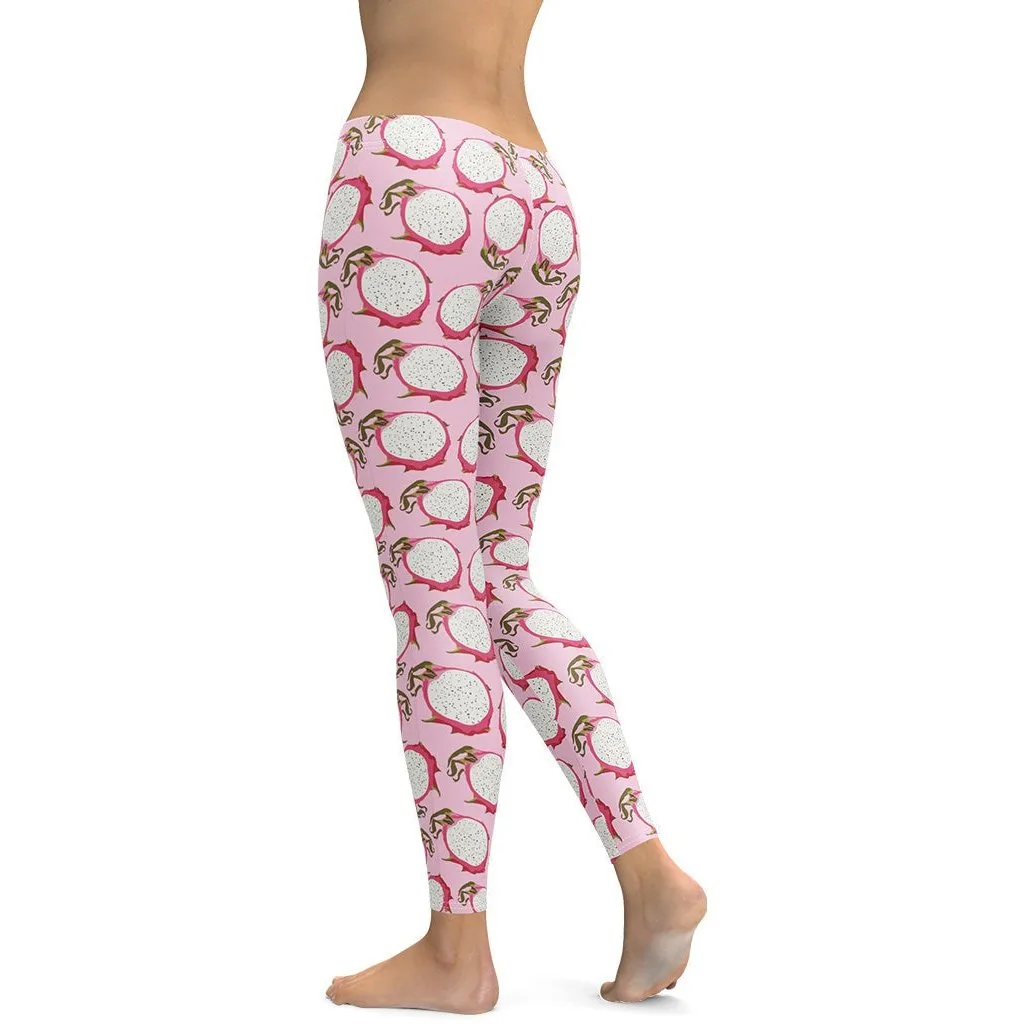 Dragon Fruit Pattern Leggings