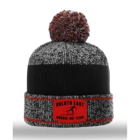 Duluth East Nordic Ski Team HEATHER BEANIE W/ CUFF & POM