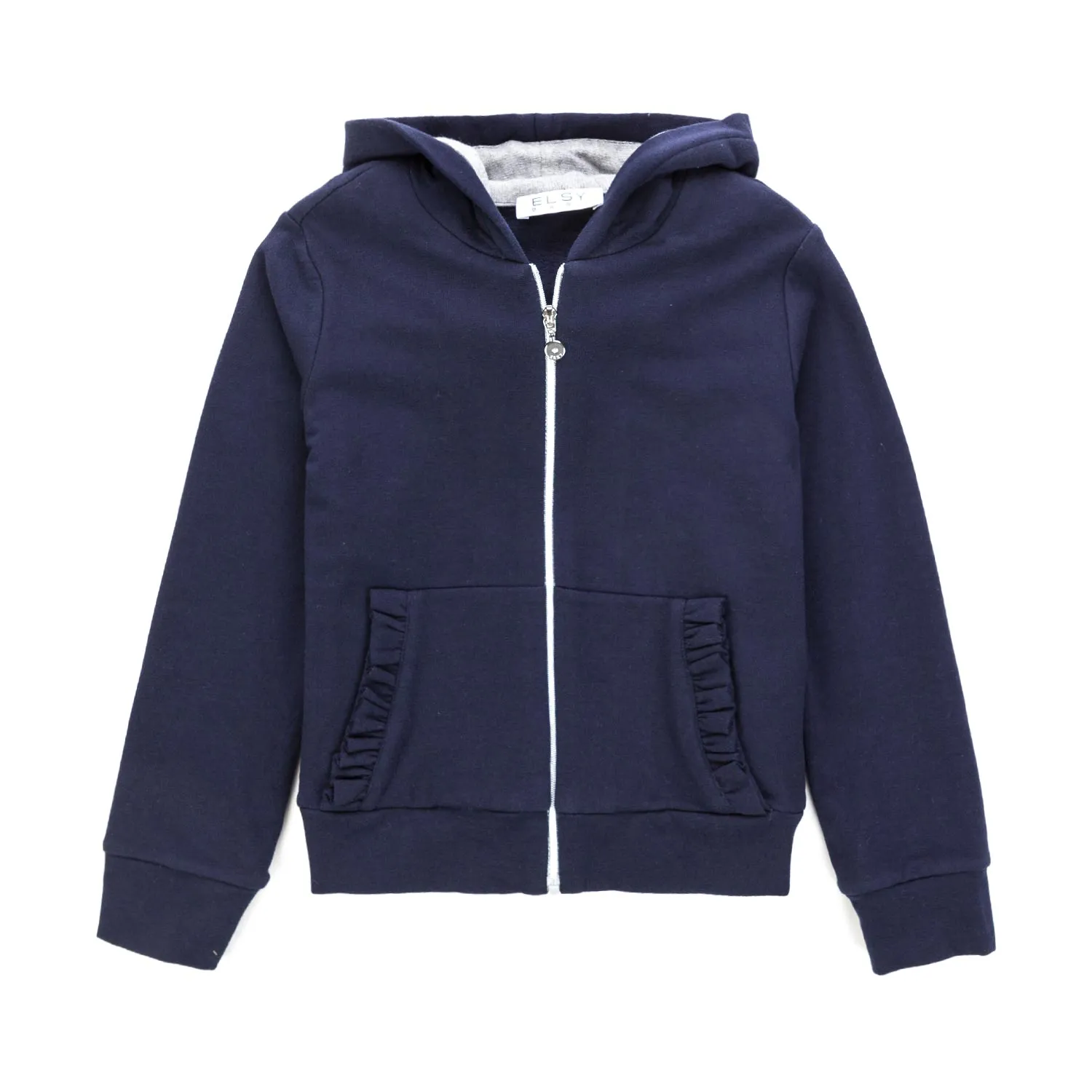 Elsy Blue Hoodie For Little Girls