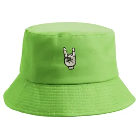 Embroidered Rock On Bucket Hat