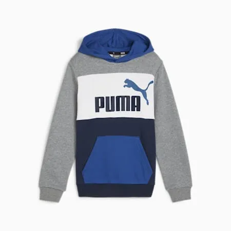 ESS BLOCK Hoodie - Youth 8-16 years | Cobalt Glaze | PUMA Back to School | PUMA 