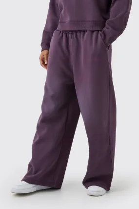 Extreme Wide Leg Man Spray Wash Joggers