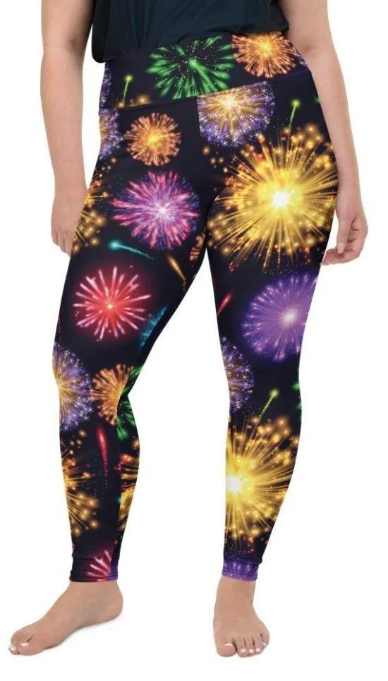 Fireworks Plus Size Leggings