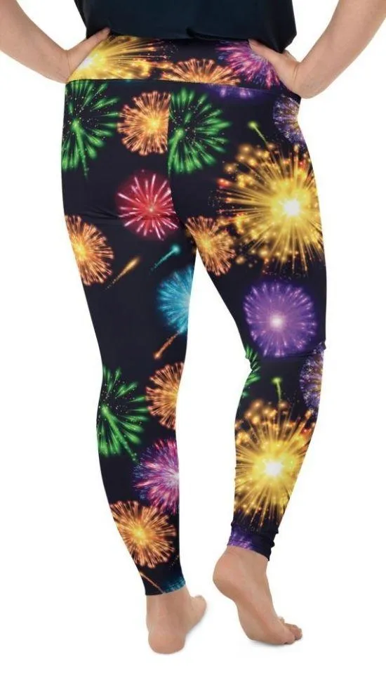 Fireworks Plus Size Leggings