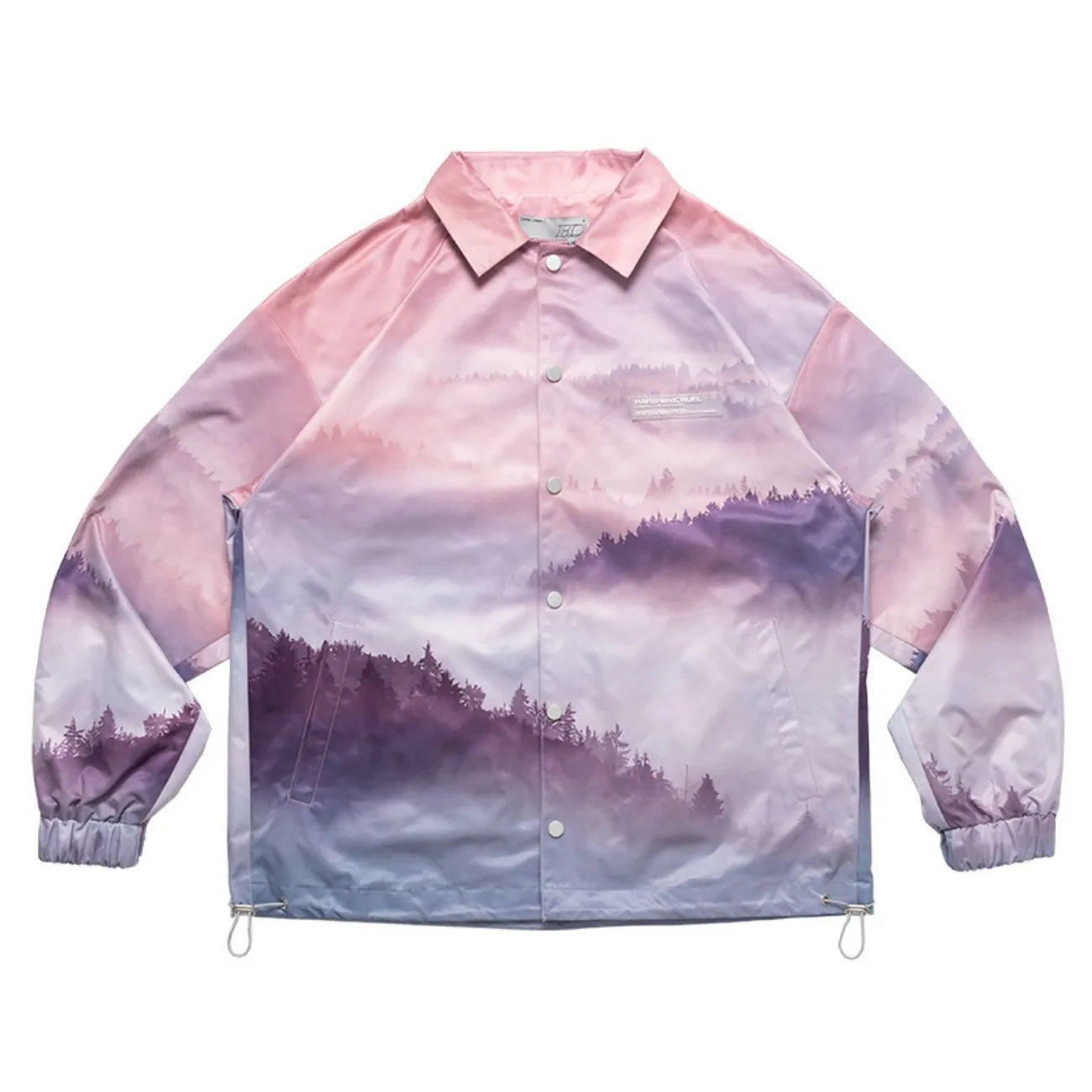 Forest Print Coach Jacket