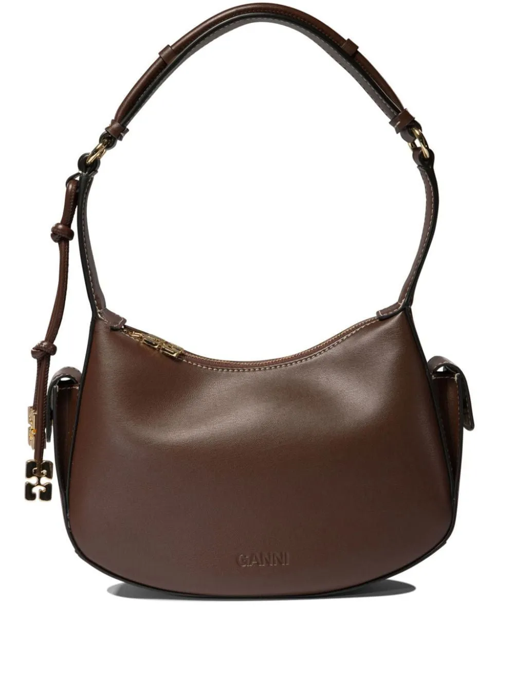 Ganni Shoulder Bag BROWN