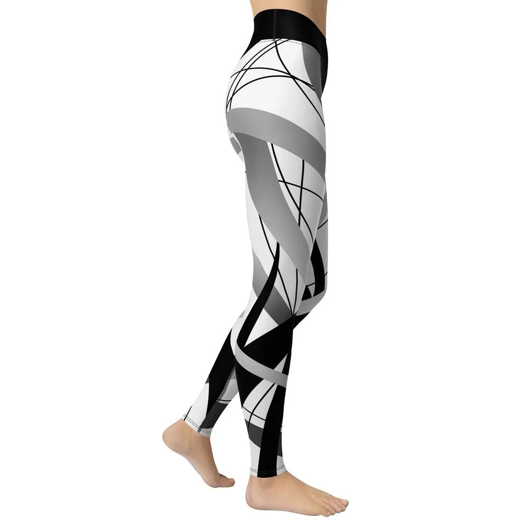 Geometric Lines Yoga Leggings