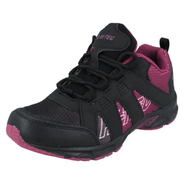 Girls Hi-Tec Lace Up Sports Trainers Warrior JRG