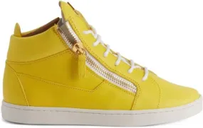 Giuseppe Zanotti Kriss leather sneakers Yellow