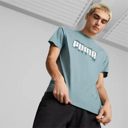 Graphics Wording Men's Tee | Adriatic | PUMA Shop All Puma | PUMA 