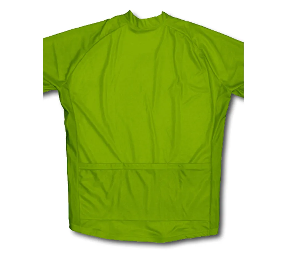 Green Neon Winter Thermal Cycling Jersey